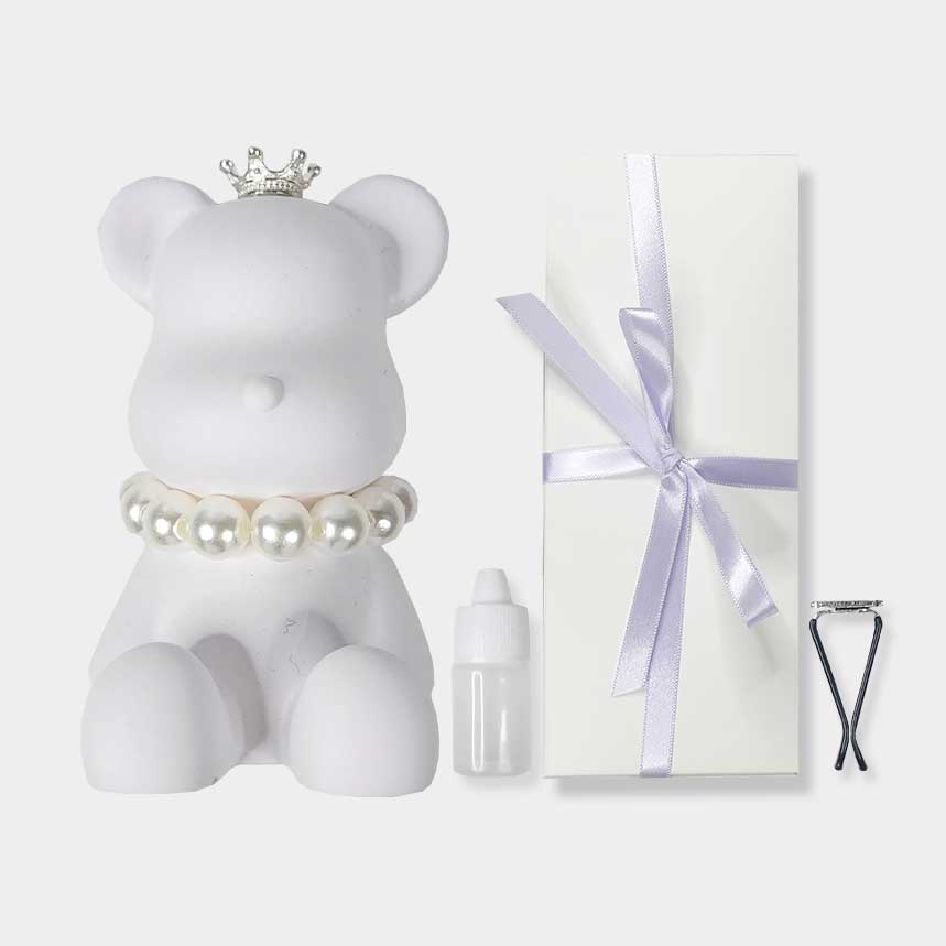 베어브릭 왕관 진주 곰돌이 (중) 차량용 석고 방향제 + 리필오일 + 클립 + 선물상자 13,700원