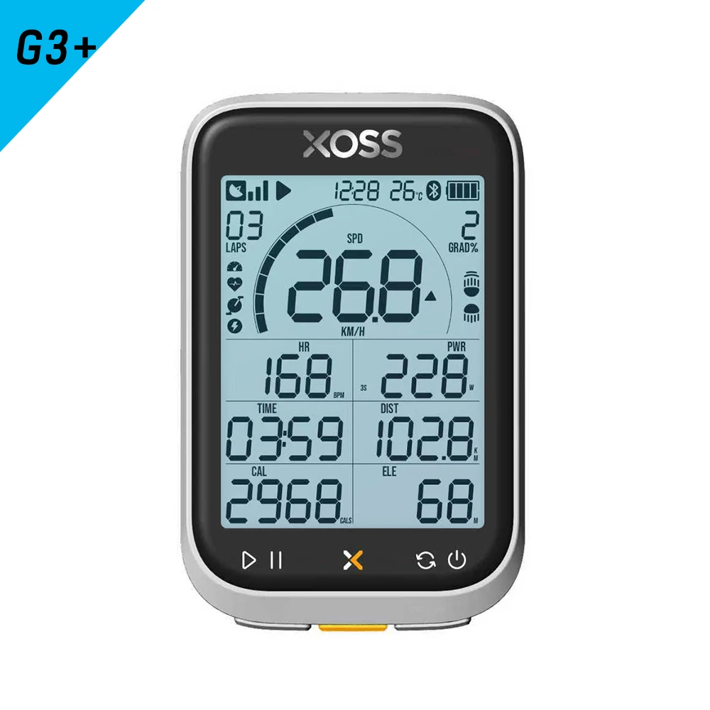 XOSS G3 Plus 3세대 GPS 자전거 컴퓨터 2.8인치 화면 속도계 사이클링 트레이닝 IP67 ANT+ 무선 주행 거리 50,800원
