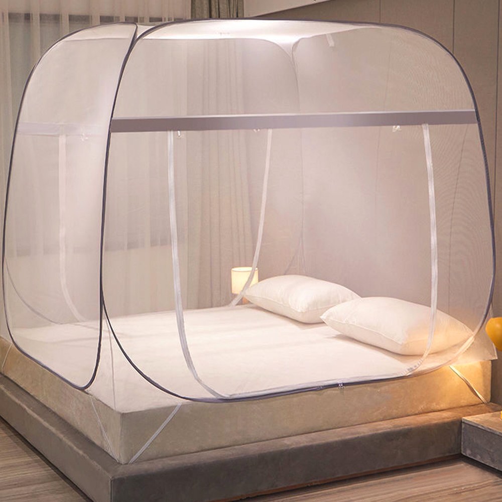 루본 초간편 사각 원터치 모기장 양문형 접이식 텐트 침대 바닥 야외 방충망, 그레이 24,900원