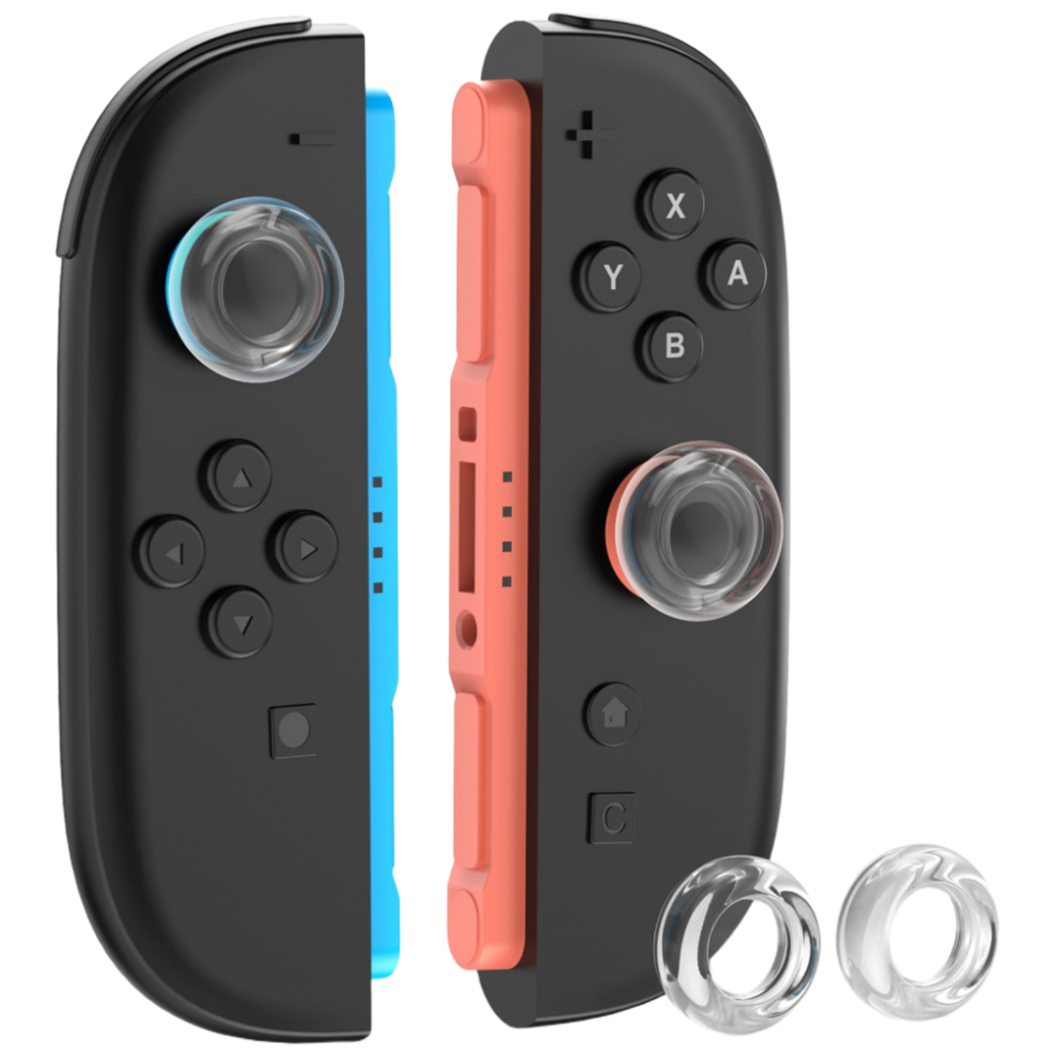 이이네 Switch 2 조이콘용 투명 조이스틱 커버 스위치2 조이콘 아날로그 실리콘 커버 2p 스틱캡 세트, 2세트, 투명색, L1064 12,700원