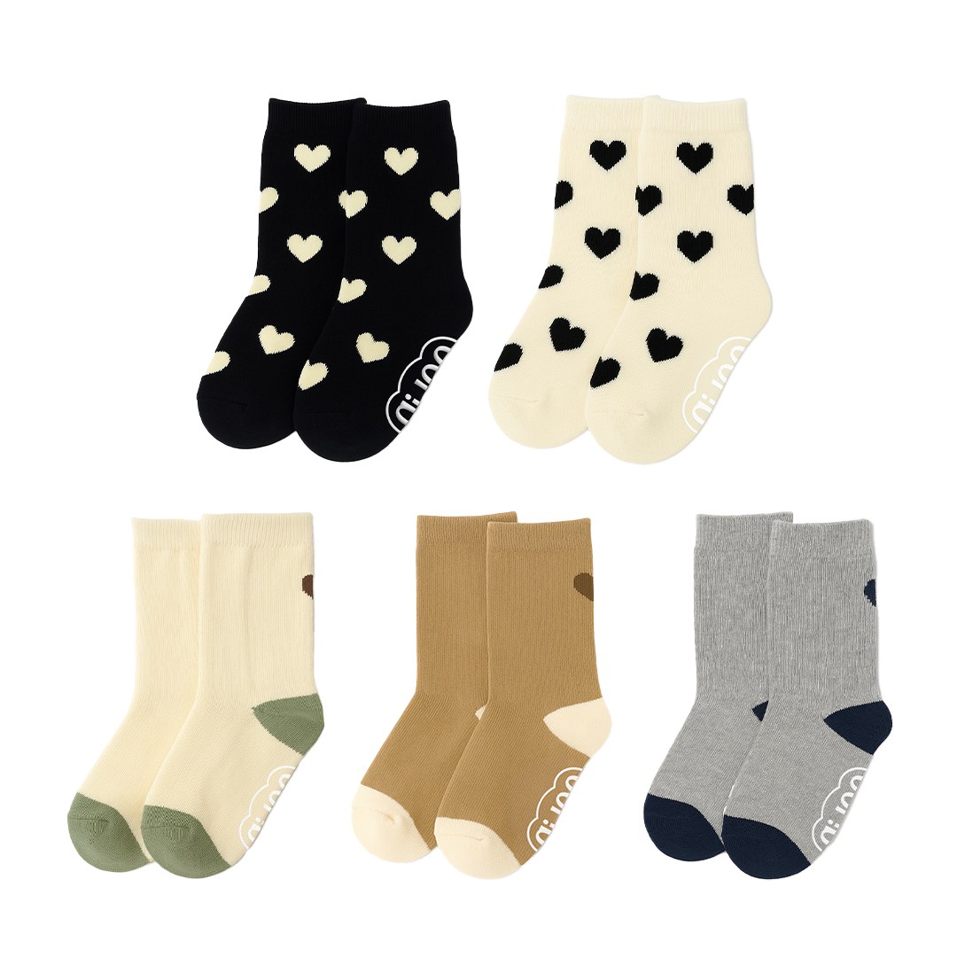 아이주 하트 양말 5종 세트 아기 양말 어린이 키즈 양말 23,000원