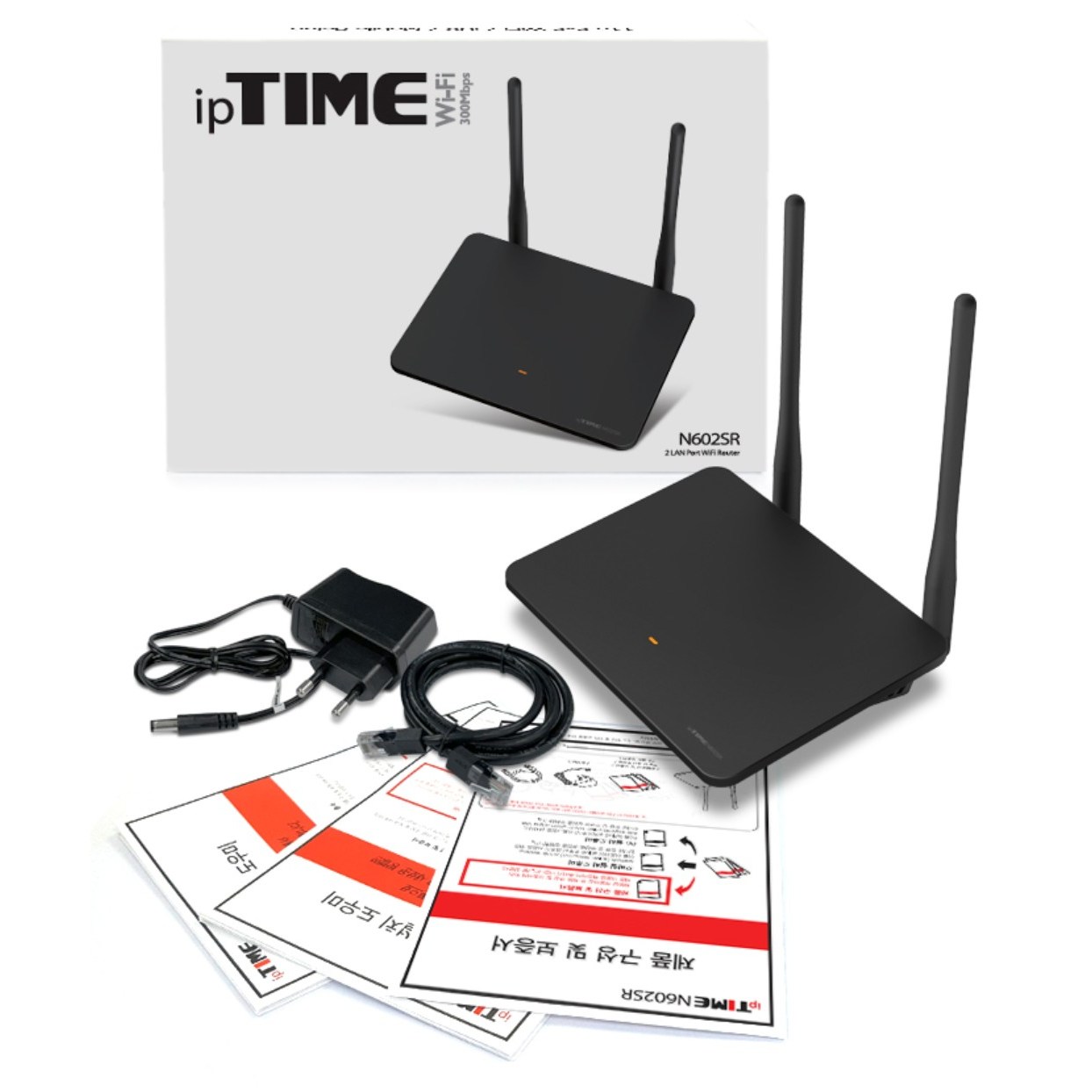 ipTIME N602E PLUS 유무선공유기, IP TIME N602EPLUS[블랙], 1개 19,900원