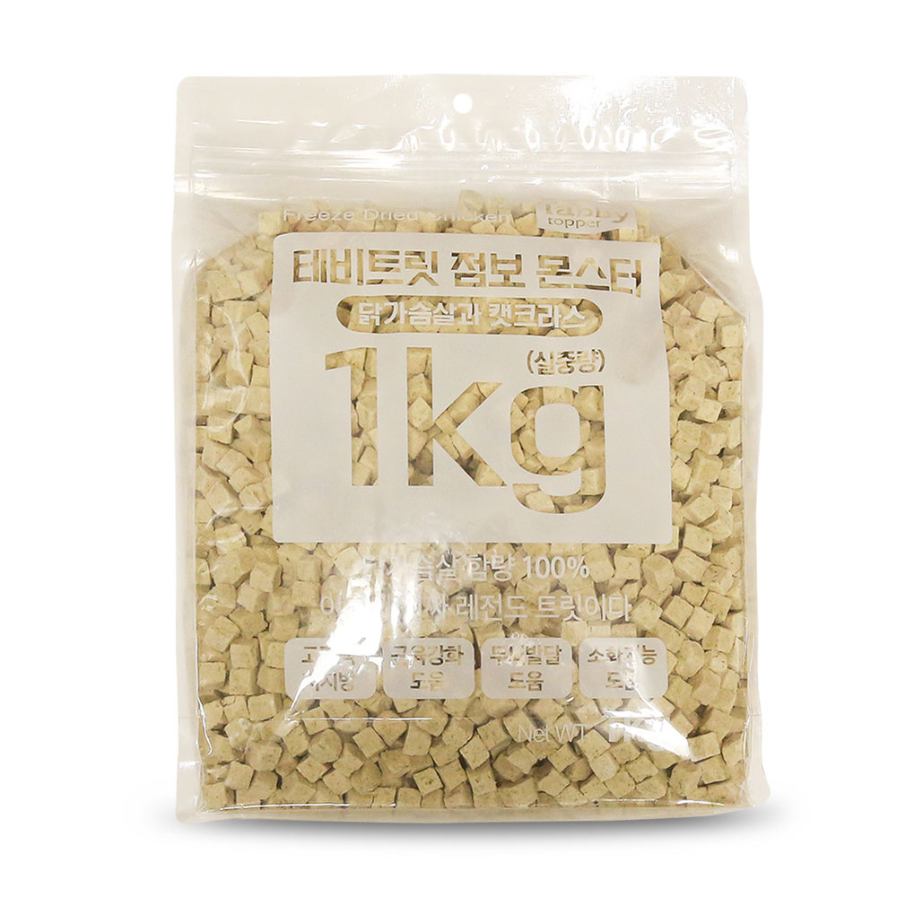 테비토퍼 테비트릿  몬스터 닭가슴살과 캣그라스 동결건조 25,430원