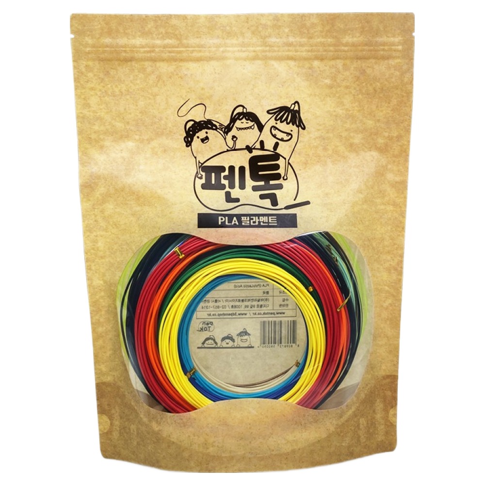 펜톡 PLA 고온용 3D펜 20색 필라멘트팩 패키지 5m 14,700원