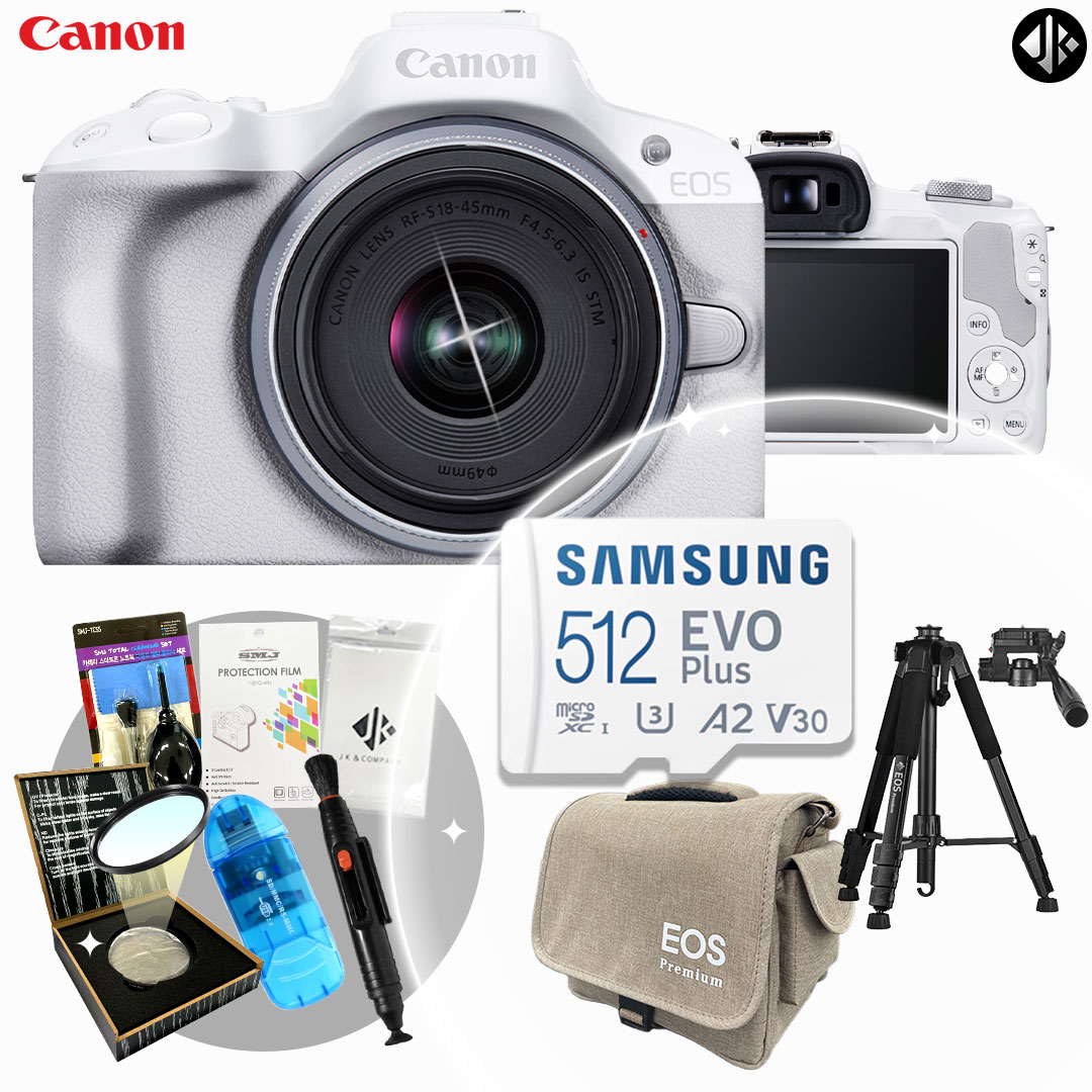 [포토리뷰이벤트] 캐논 EOS R50 + RF-s 18-45mm F4.5-6.3 IS KIT +악세사리 9종 패키지 (512GB , 슬림 MCUV 필터)_WJK 1,200,000원