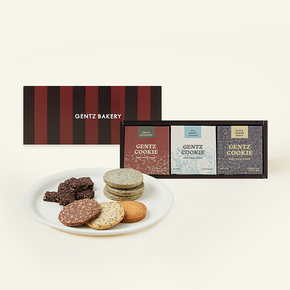 [로켓프레시] 겐츠베이커리 클래식 통쿠키세트 1호 410g + 쇼핑백, 1세트 22,950원