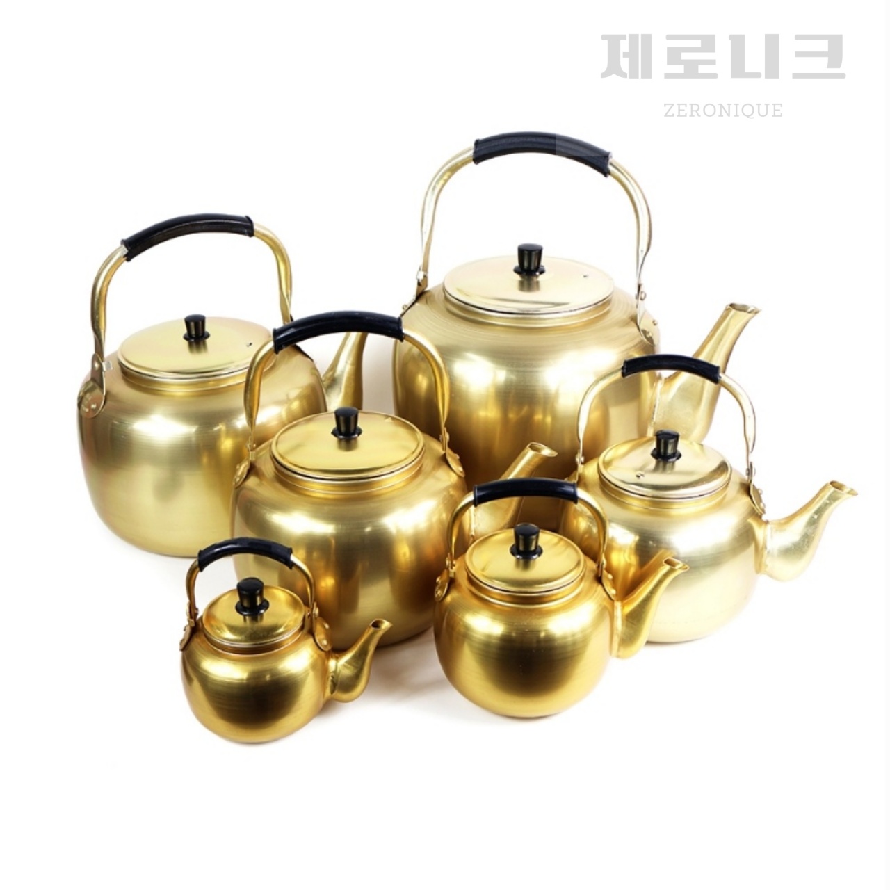 제로니크 레트로 감성 캠핑용 양은 막걸리 주전자, 황동색, 1개, 1L 13,400원