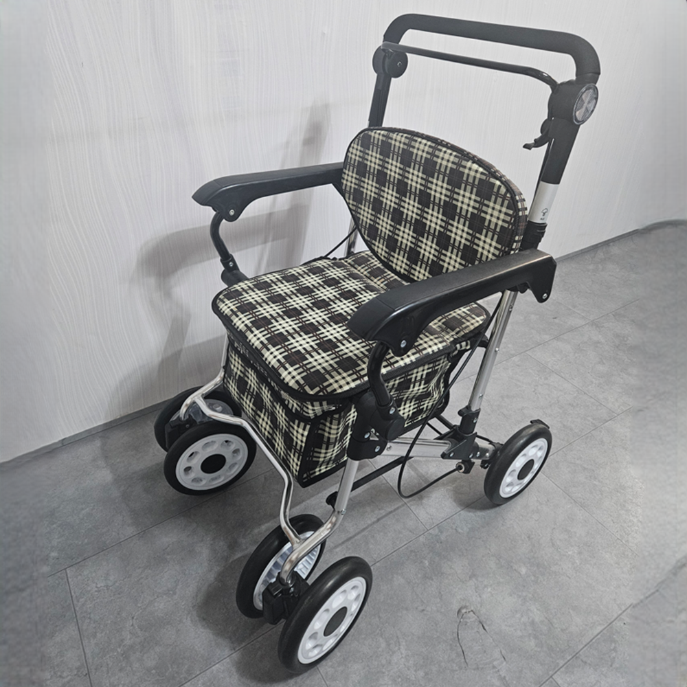 노인유모차 보행용 높이조절 의자겸용 DBW-1 가벼운 어르신 할머니보행차 어른 접이식보행기 노인용 보조보행기 장기요양등급 복지용구 9,000원