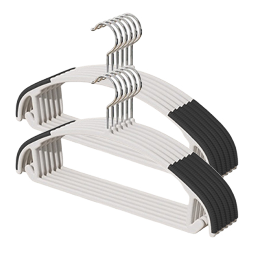 일상가 논슬립 어깨뿔방지 고급형 고리회전가능한 옷걸이, 10개, 블랙 15,710원