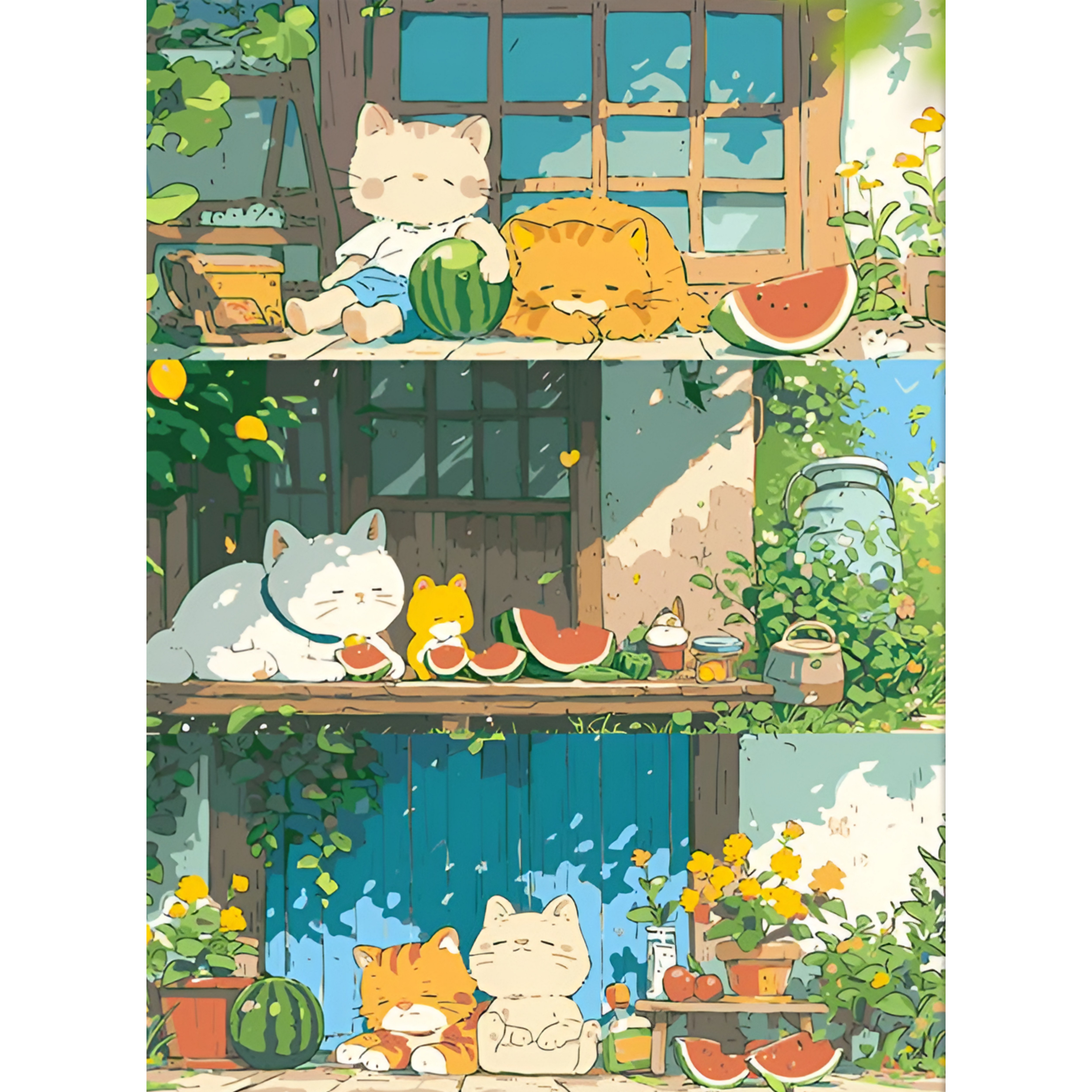 포디움 DIY 명화그리기 유화그리기 세트, 고양이의 여름, 1개 16,900원