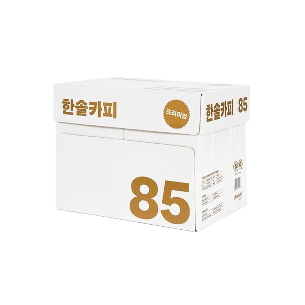 한솔제지 A4용지 복사용지 85g 1박스 2500매 34,220원