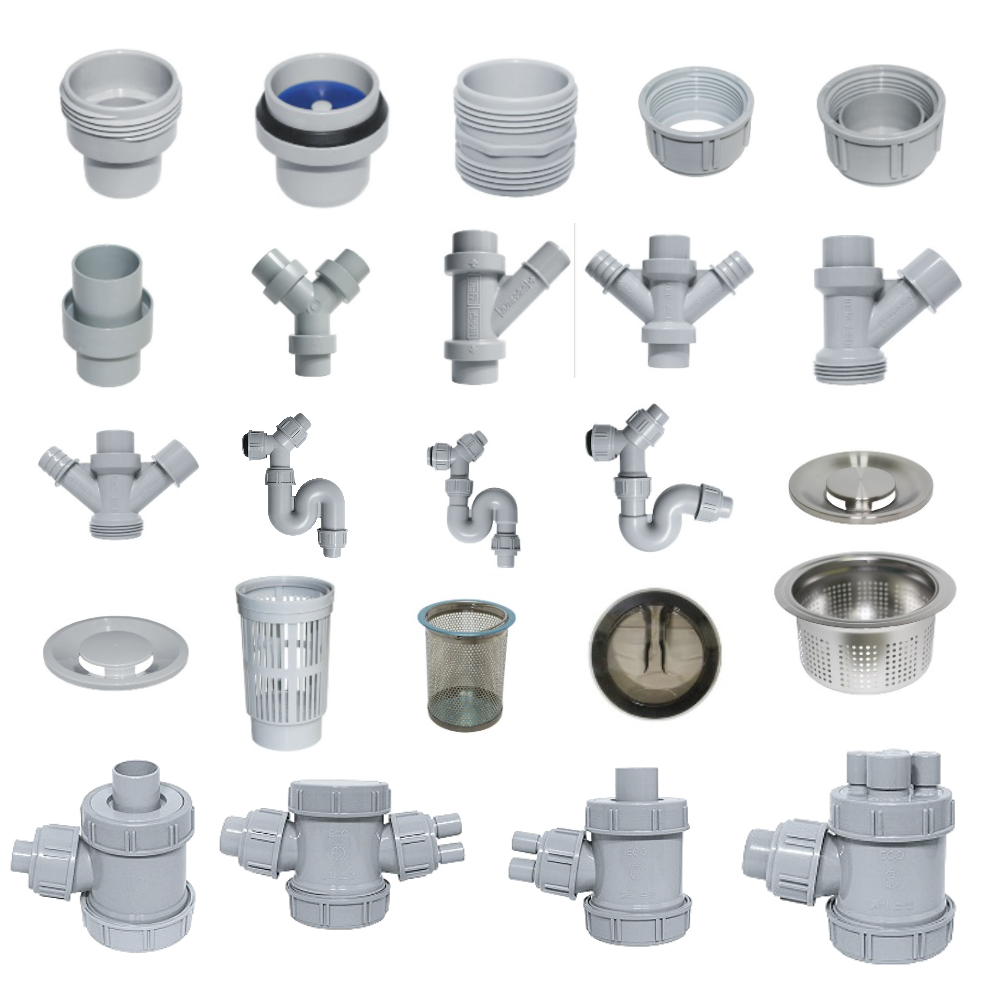 싱크대 배수구 부품교체  s트랩 유니온 악취방지 역류방지캡 1,250원