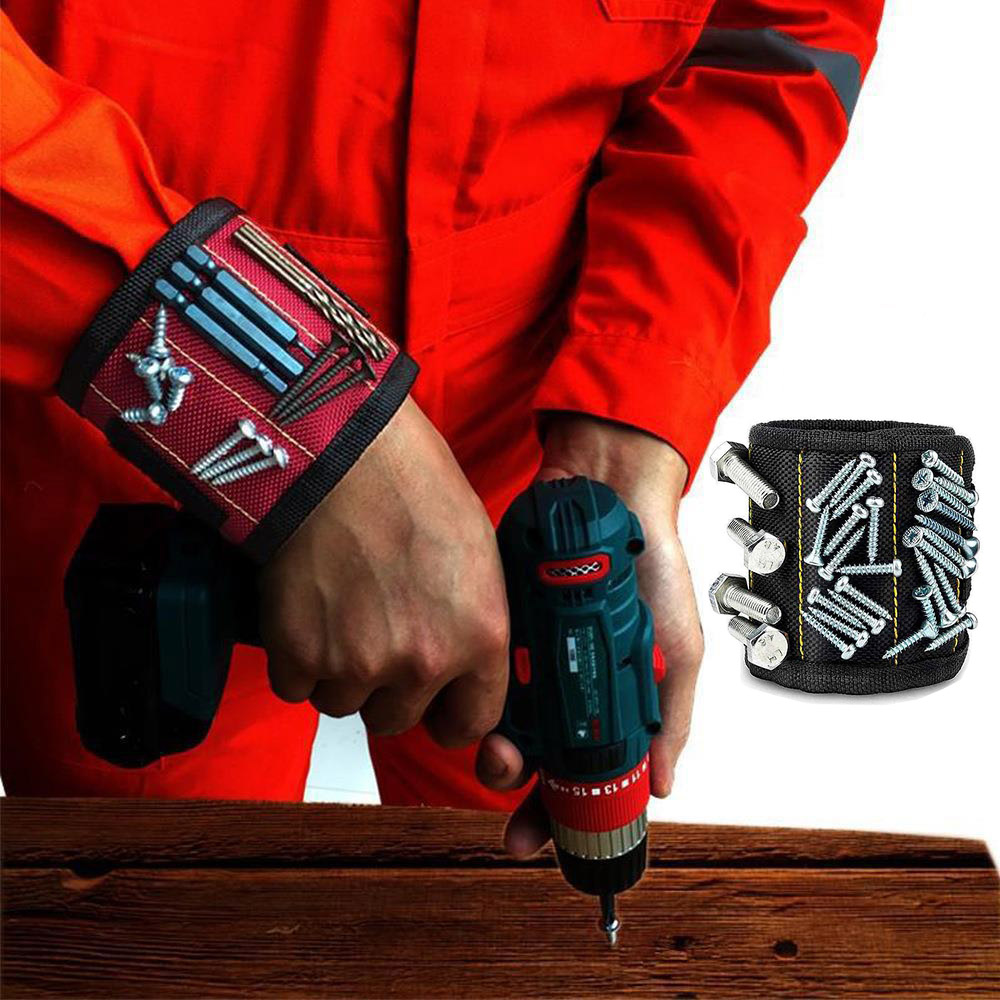 작업 손목 자석 팔찌 밴드 아대 드릴작업 공구걸이 2,200원
