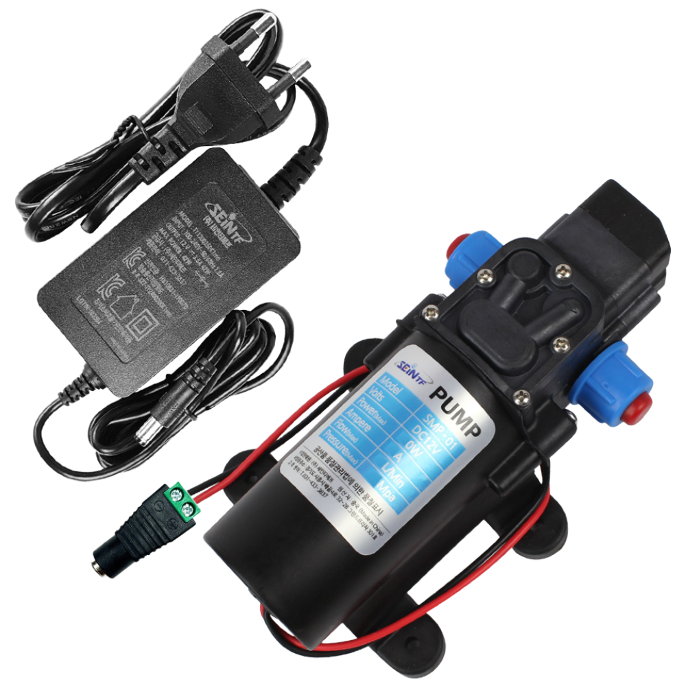 세인티에프 DC 12V 워터펌프 + 전원 연결 젠더 + 전원 아답터 세트 220V 사용가능 다이아프램펌프 물펌프 41,000원