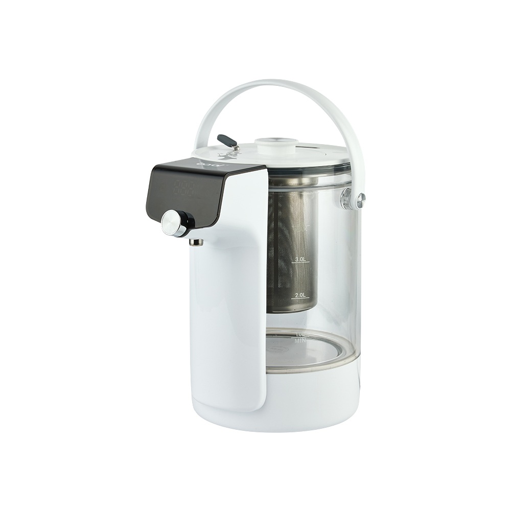 [재리마켓] 글라스 보온포트 4L 대용량 스텐 티망 분유 전기포트 내열유리 STS316 신혼 선물, STS316 유리분유포트 89,000원