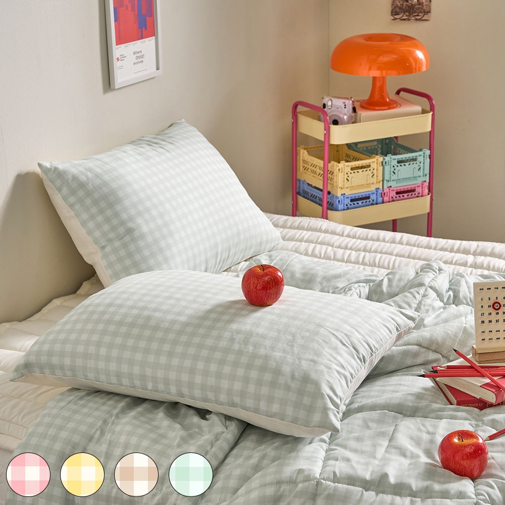 데시뉴 체크러버 다운필 항균 차렵이불 단품 31,900원