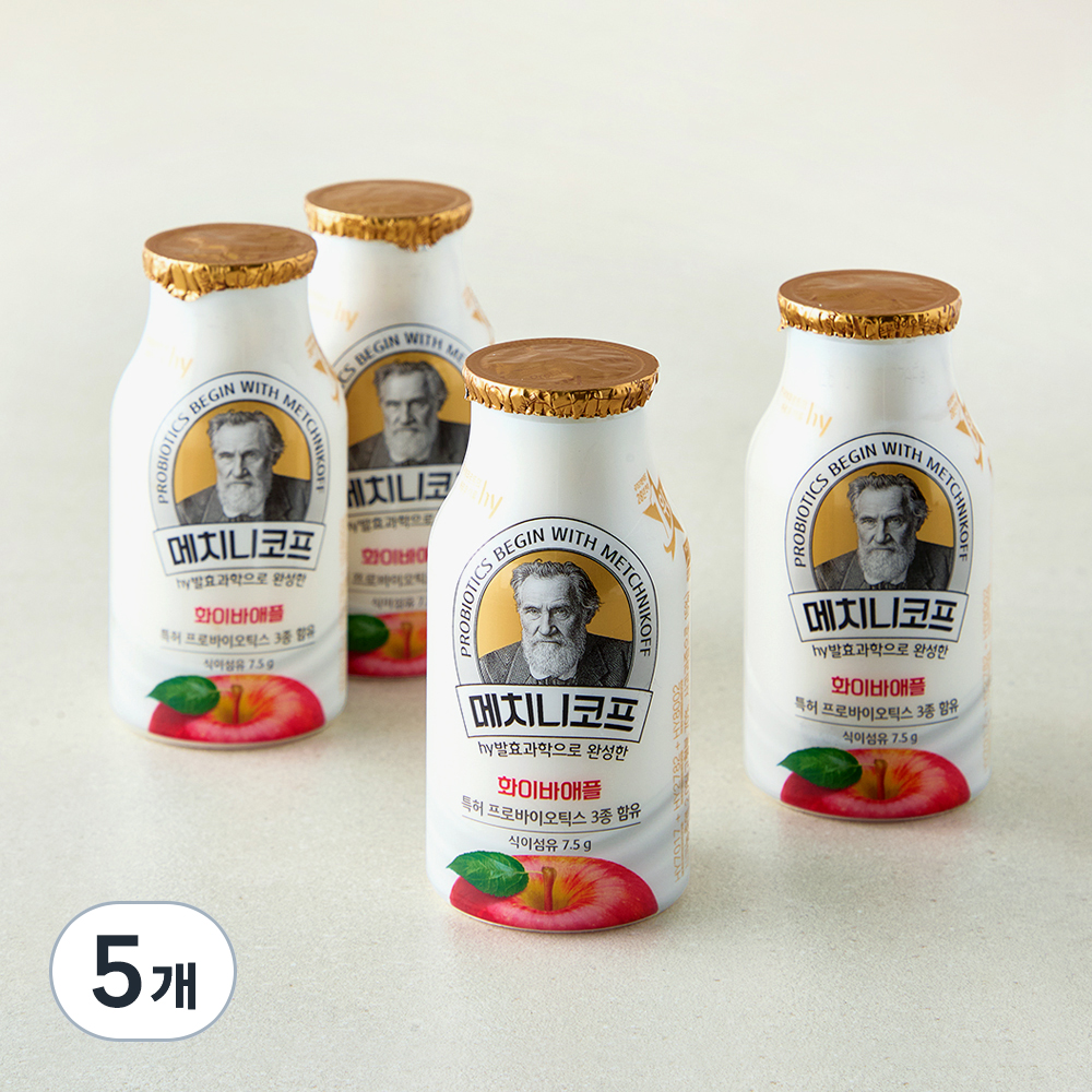 [로켓프레시] 에치와이 메치니코프 플레인 사과 요구르트, 5개, 4개입, 140ml 17,890원