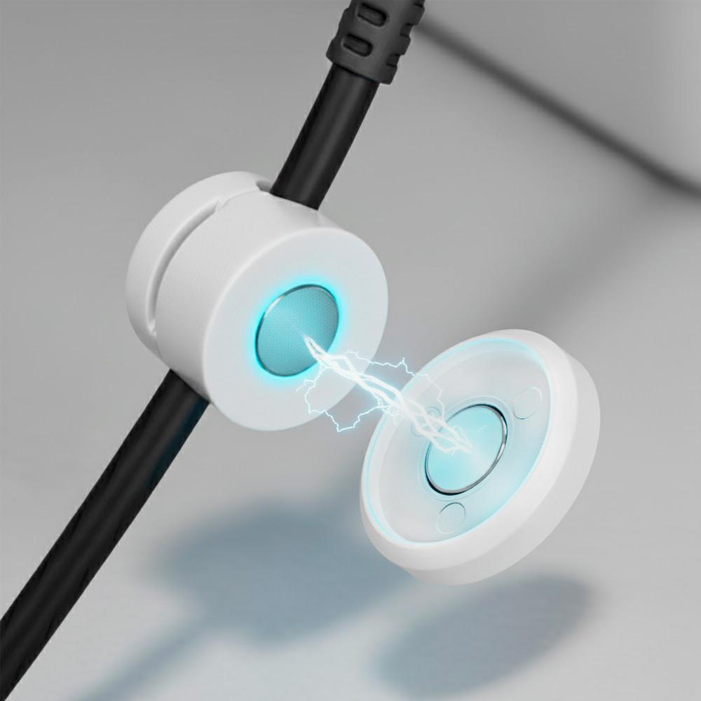 픽스 글로벌 차량 케이블 선 고정 정리 클립 마그네틱 자석 홀더 4개, 화이트, 현재가 7,000원