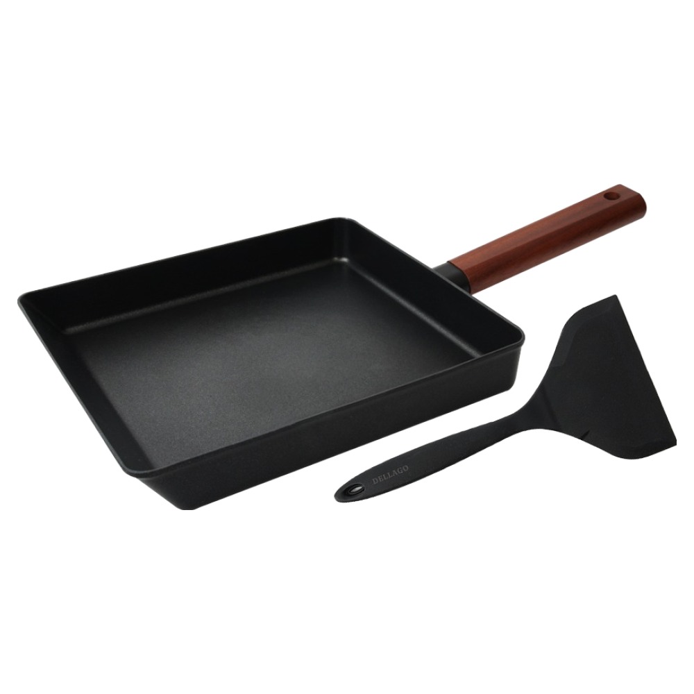 델라고 인덕션 오일마스터 프라이팬 계란말이팬 + 뒤집개 세트 32,900원