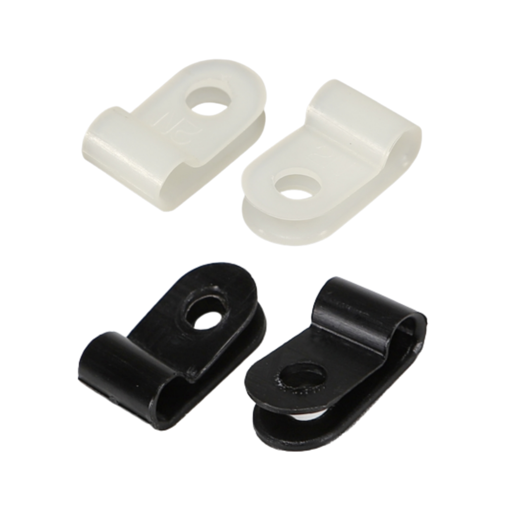 PVC 새들 전선고정 케이블 클램프 3N 10개 단위 300원