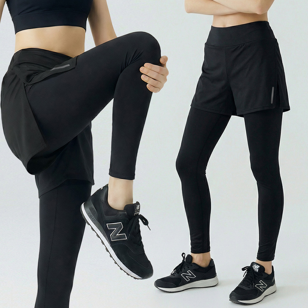 조이할리 여성 투애니런핏 러닝 반바지 레깅스 일체형 9부 운동복 하의 빅사이즈 16,800원