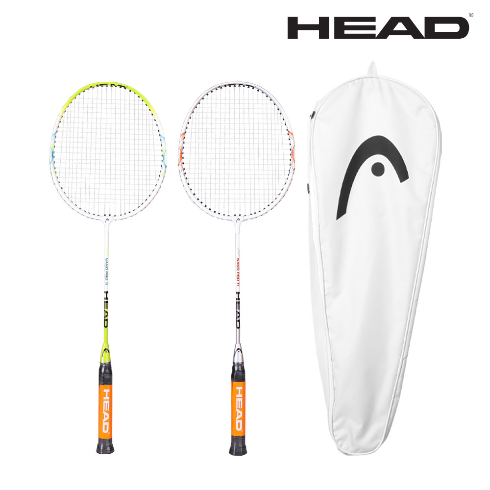 헤드 배드민턴 라켓 나노 PRO Ti (실버,옐로우/2입), 단품, 1개 25,900원