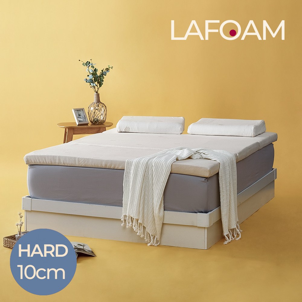 라폼 프리미엄 천연라텍스 토퍼 매트리스 (10cm/하드), 프리미엄 그레이, 10cm 771,000원