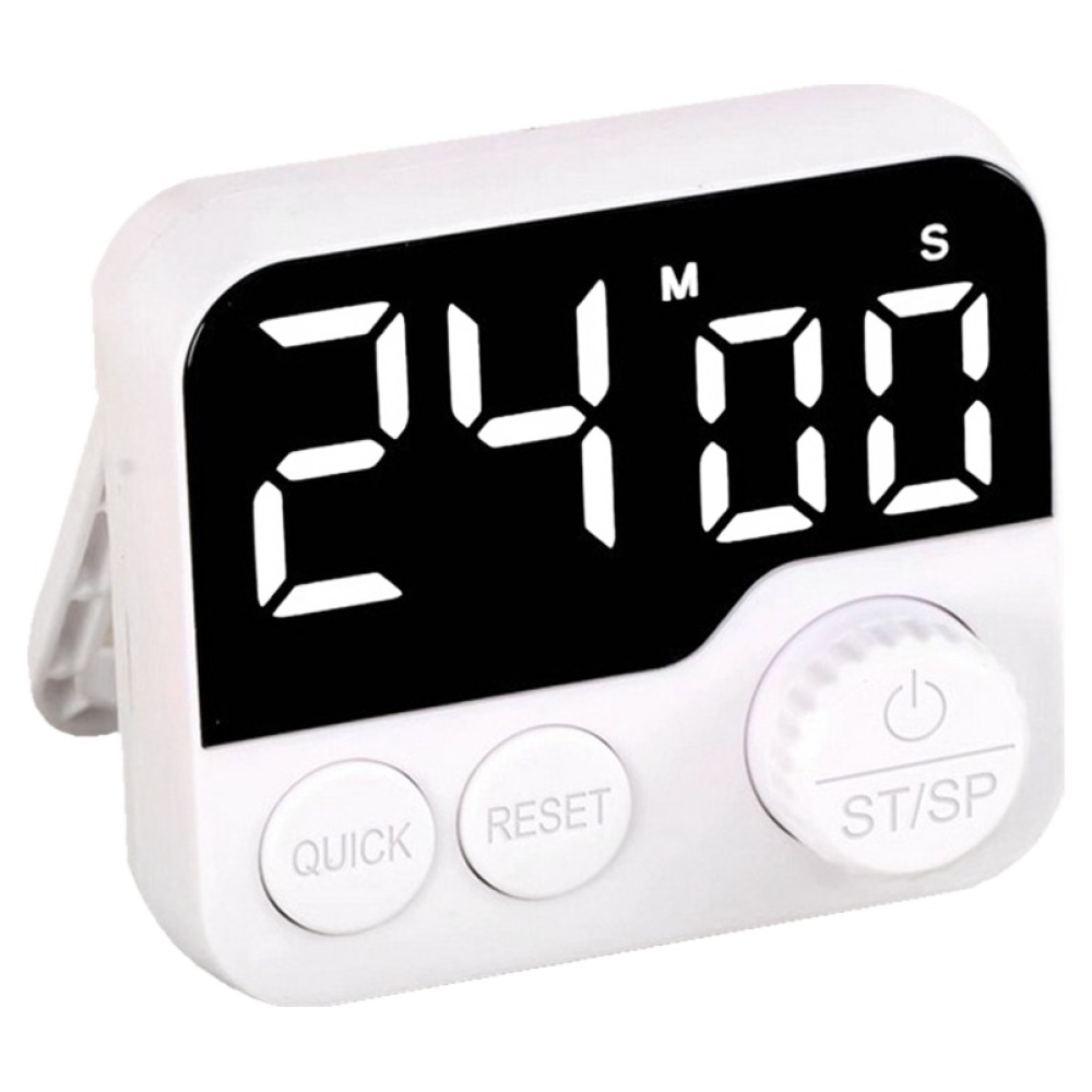 메오 무소음 LED 다이얼 버튼 주방타이머, 화이트, 1개 9,980원