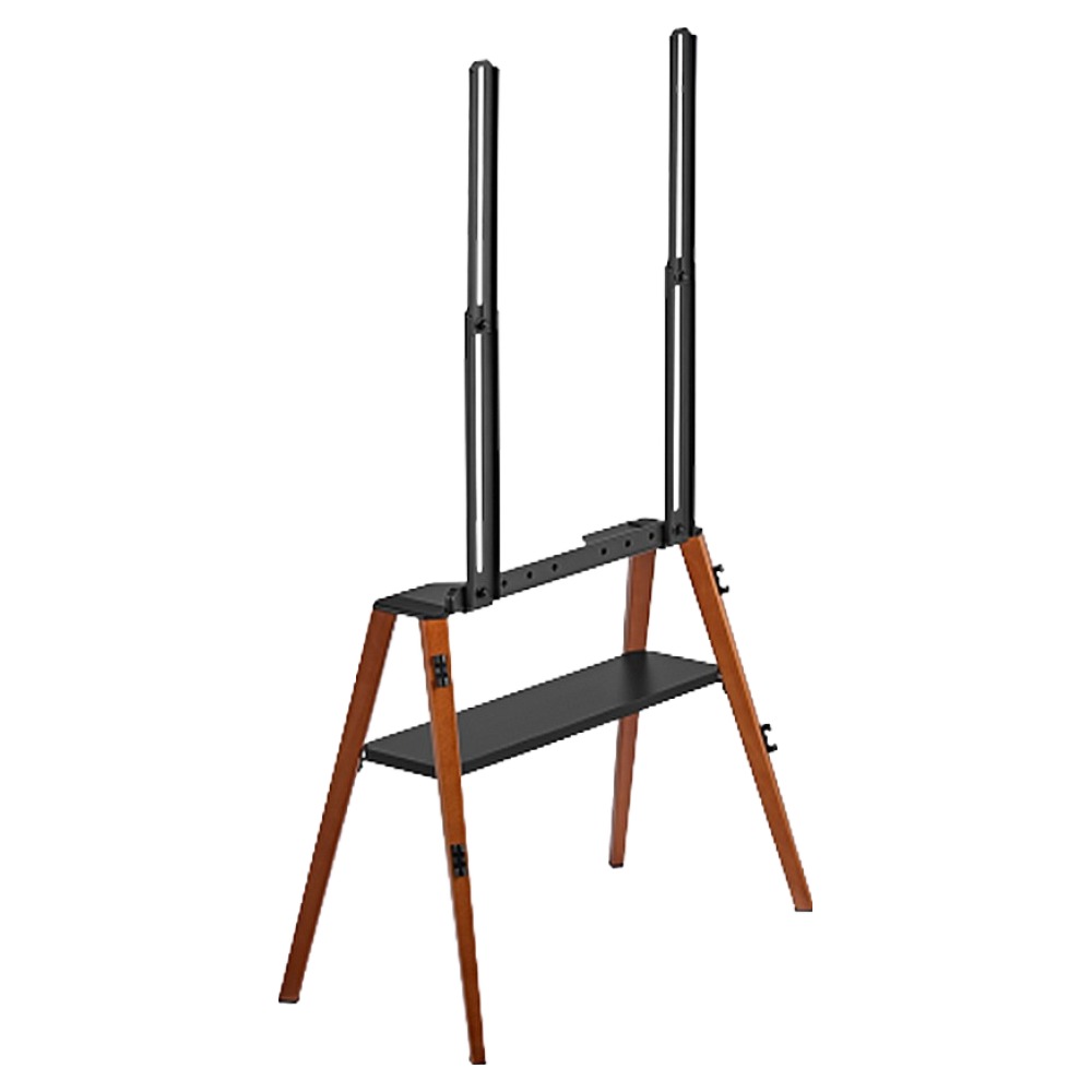 라익미 무타공 벽밀착 이젤 H형 선반 TV 스탠드 44 우드블랙 69,000원