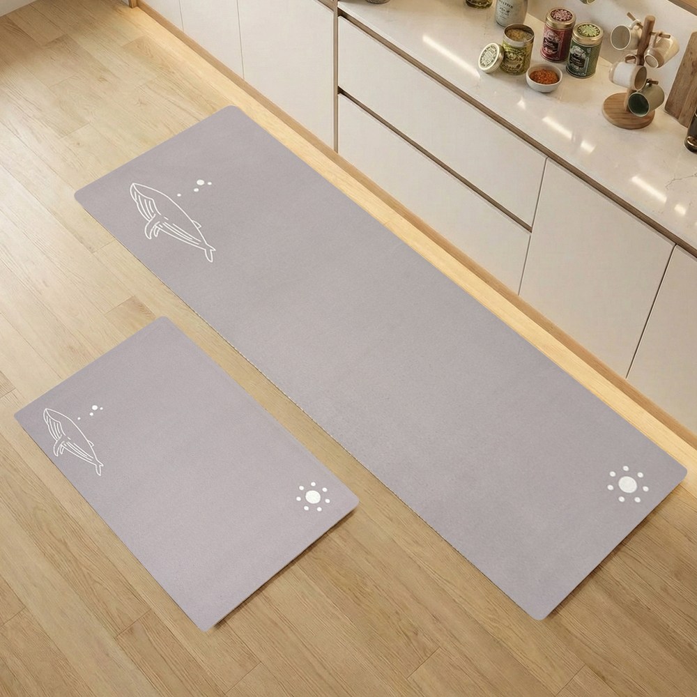 모레아오브제 빨아쓰는 소프트 규조토 주방매트 발매트 1+1 세트 일러스트 플라워 16종, DRA-2605 18,900원