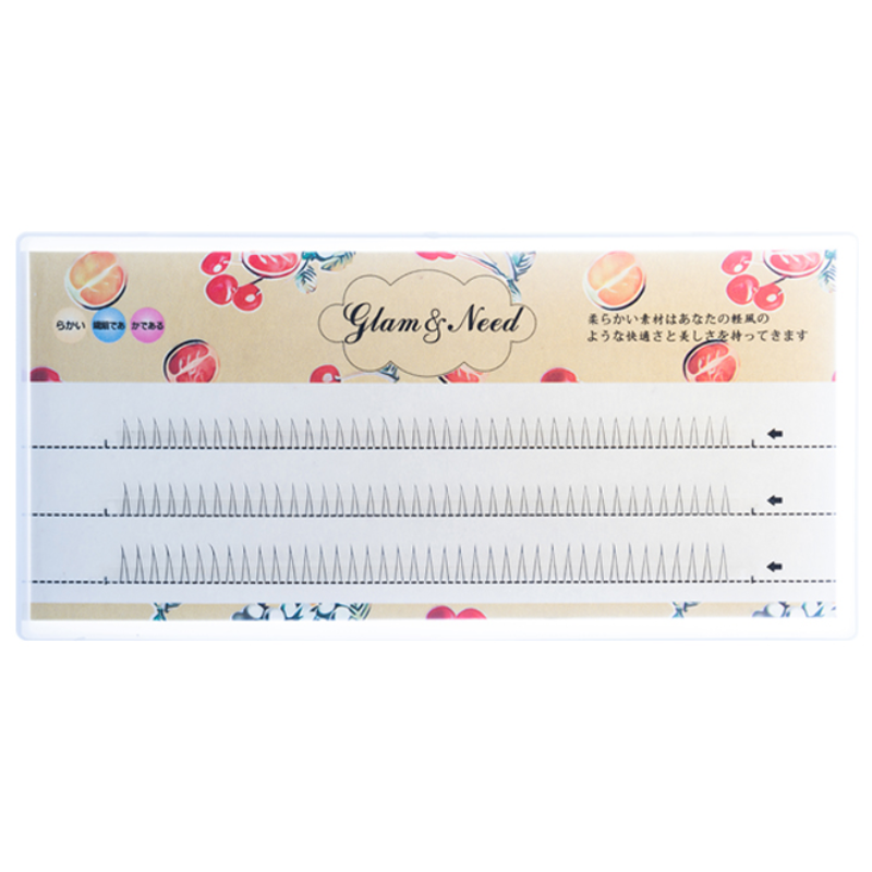 glam&need 인조속눈썹 에이(A)형(9-10-11mm); V형(5-6-7mm) ;Fishtail형(9-10-11mm) 언더부분 가닥 속눈썹 연장아이래쉬, 8,860원