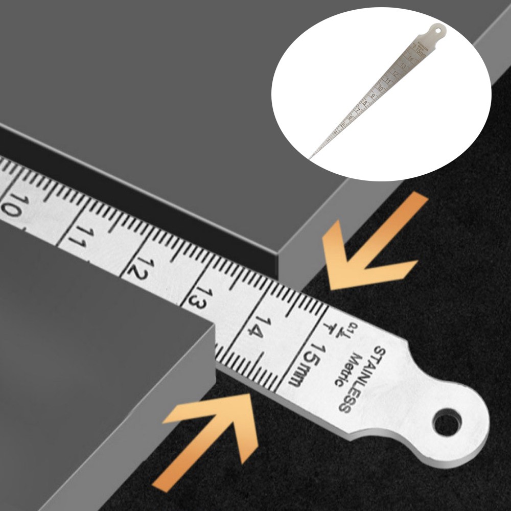 틈새게이지 홈 구멍 깊이 자 테이퍼 게이지 측정기, 1개, 현재가 8,300원