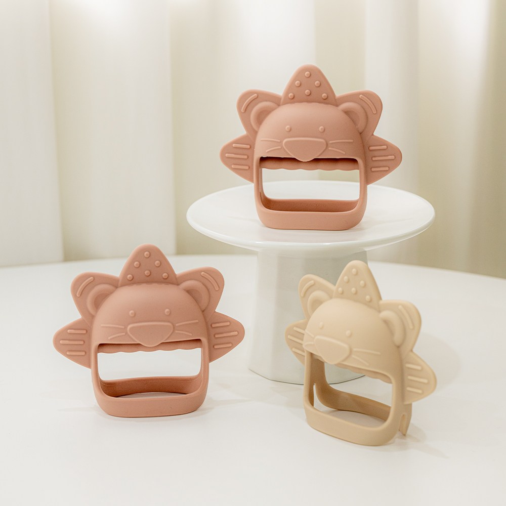 모모빈 실리콘 라이언 손목 치발기 케이스 쪽쪽이, 1개, 테라코타 로즈, 치발기 본품+케이스 13,900원