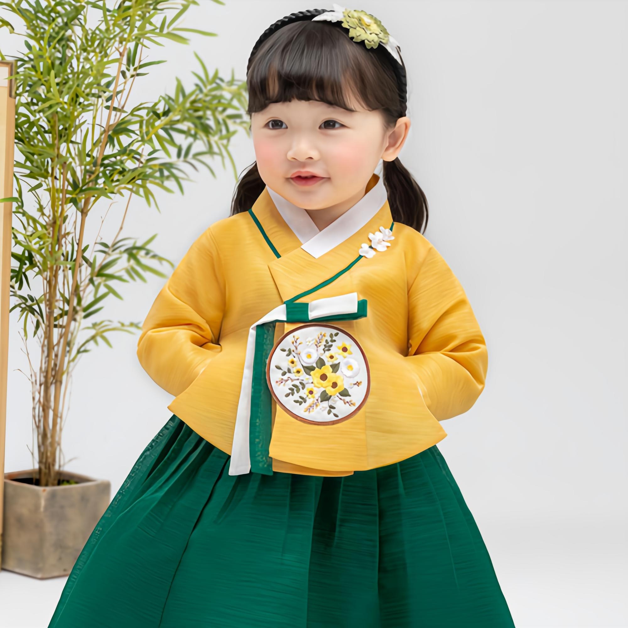 금동이아가한복 꽃당의 여아용 아동한복세트 AW167 42,900원