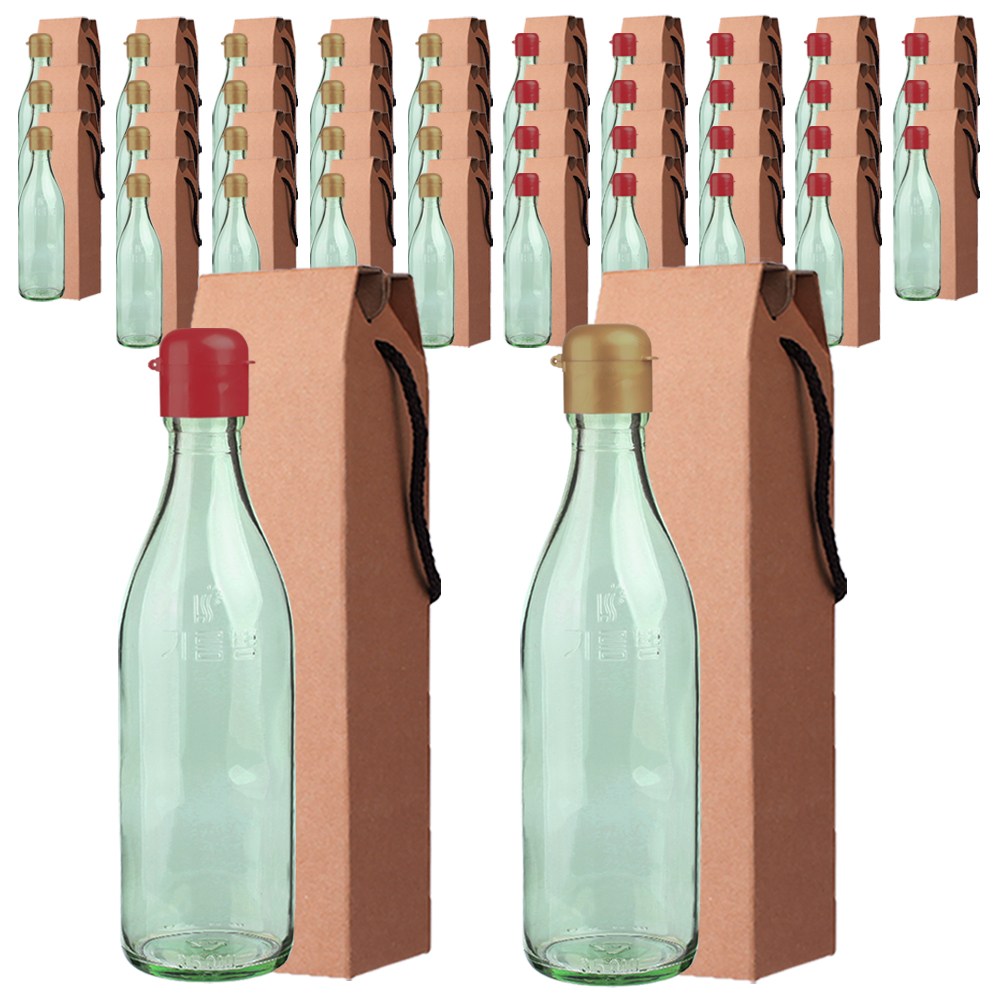 가인글로벌 청색기름병350 / 스마트원터치캡(골드20개 / 레드20개) / 포장박스, 1세트, 350ml 37,500원