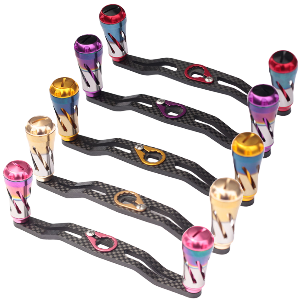 베이트릴 카본 더블핸들 130 노브 AL18 티타늄 레인보우 다이와 시마노 도요 베이트릴 핸들튜닝 파워핸들 양핸들 지깅 밸런스 알루미늄, 실버 38,000원