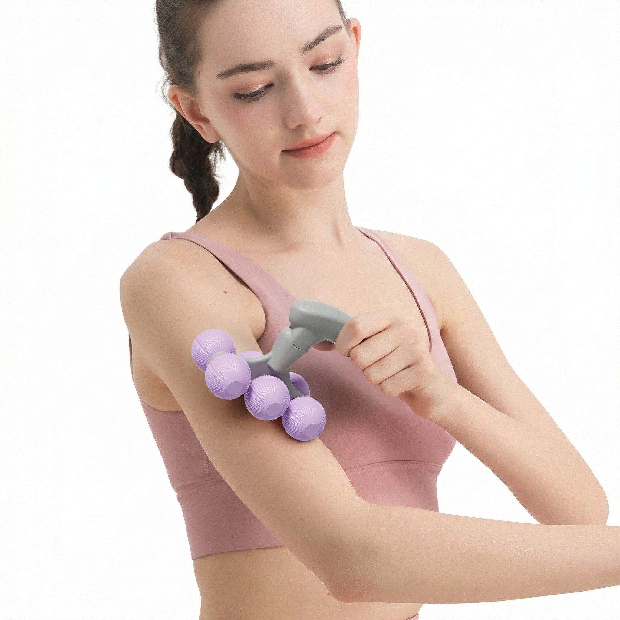 어바웃웰스 종아리 마사지롤러 다리 마사지 근막이완 붓기완화, 퍼플, 1개 9,800원