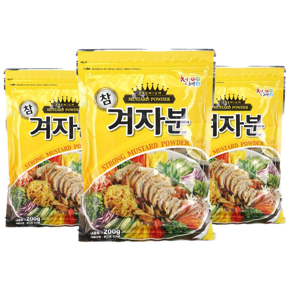 천혜식품 참 겨자분, 200g, 3개 10,230원