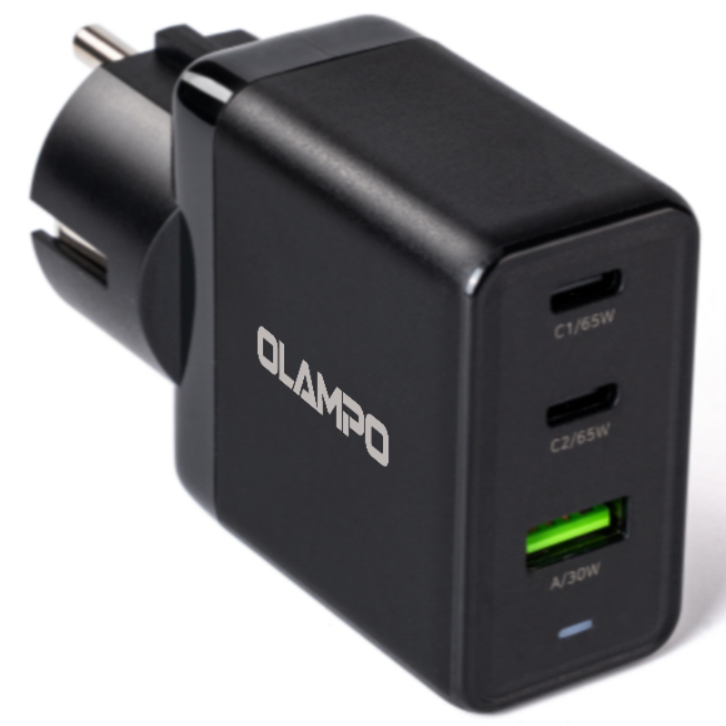 OLAMPO 65W PPS PD GaN 접지 3포트 초고속 멀티충전기, 1개, 블랙 25,880원