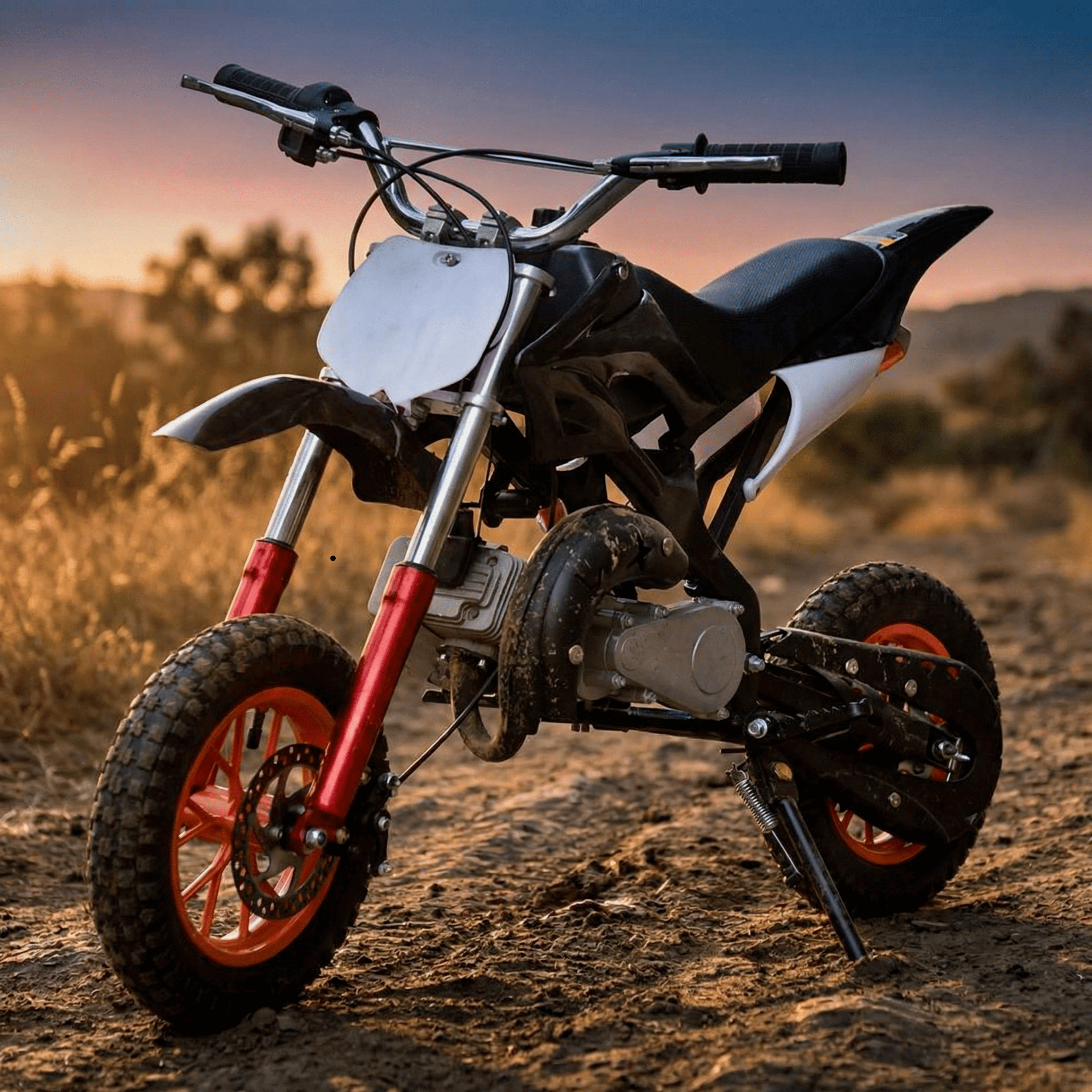 쇼넷 포켓바이크 레저용 미니바이크 오프로드 미니오토바이 49cc, 블랙, SN2541 219,000원