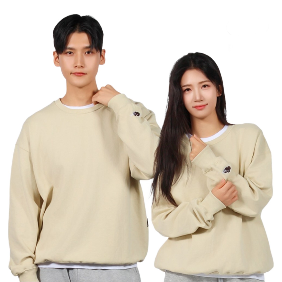 마이폴 유니크 오버핏 맨투맨 빅사이즈 커플 33,900원