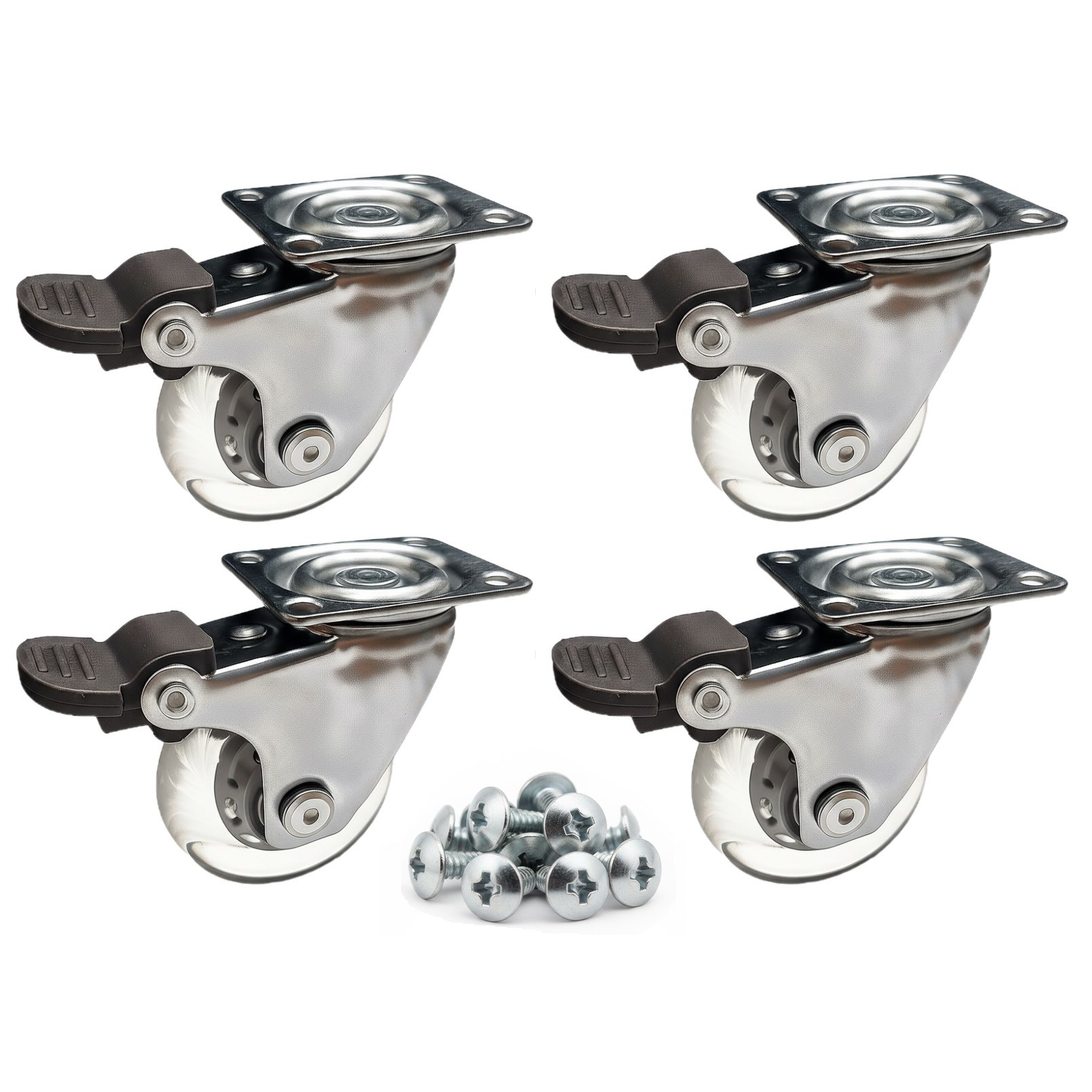 2인치 무소음 우레탄바퀴 브레이크형 가구바퀴 17,840원