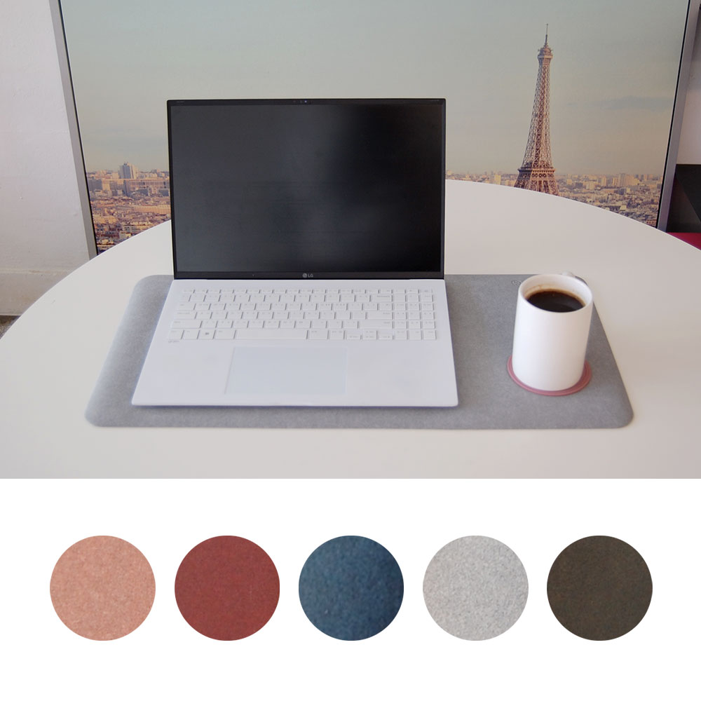 [코리스] 마이데스크 마우스 장패드, 플래티넘실버 14,500원