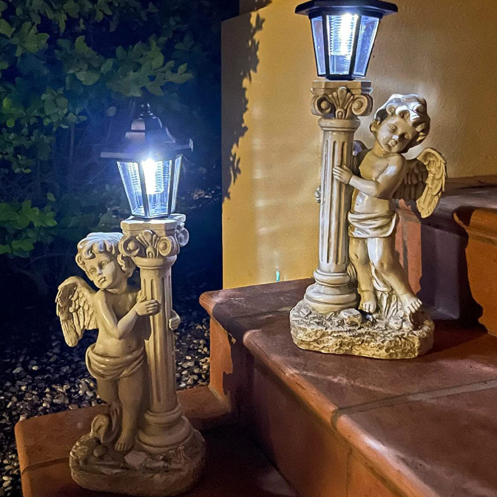 정원 꾸미기 조형물 소품 인테리어 마당 테라스 천사 조각상 태양광 [오디가 ODIGA] 68,800원