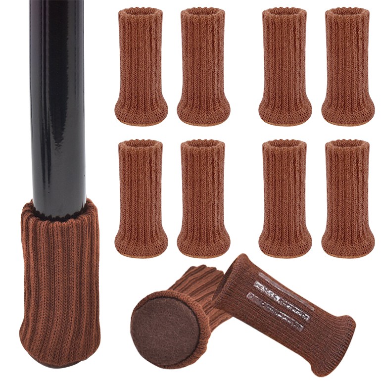 올리보 의자 소음방지 바닥보강 실리콘 미끄럼방지 다리커버 식탁 의자양말 2세대, 브라운, 8개 6,800원