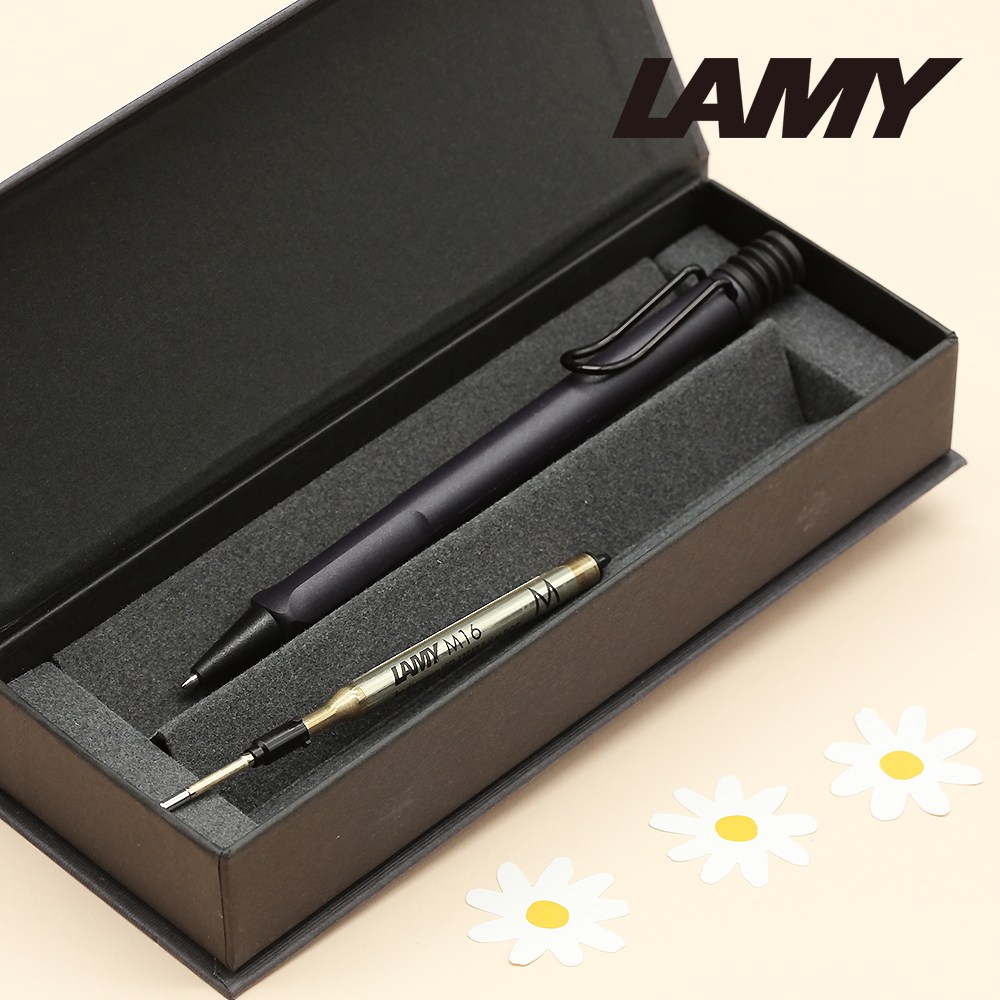 라미 사파리 볼펜+볼펜심 SET / 선물포장 정식수입처 제품 LAMY RAMY 리플렛, 스틸블랙, 1개 36,100원