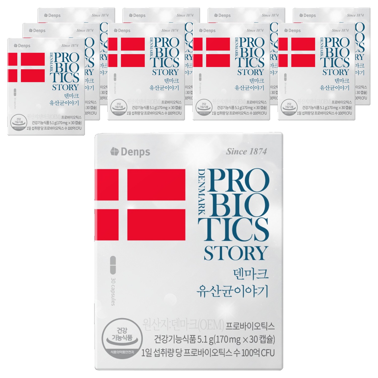 덴프스 덴마크 유산균이야기, 30정, 10개 128,160원
