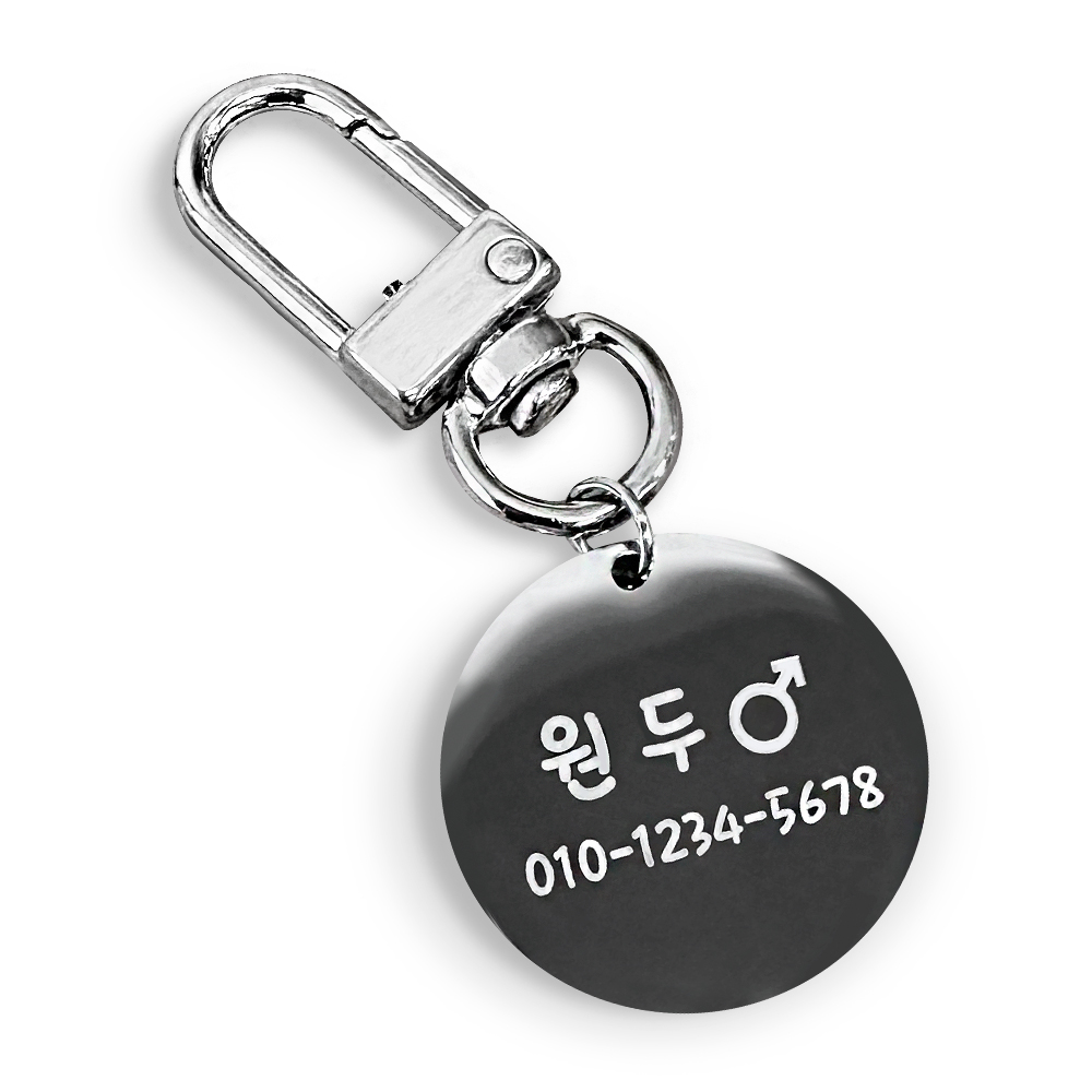 DDASE 강아지 인식표 산책용 써지컬 키링 7,400원