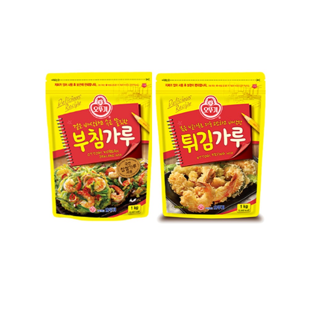 [뚜나샵]  오뚜기 부침가루1kg 1개 + 튀김가루 1kg 1개 7,900원