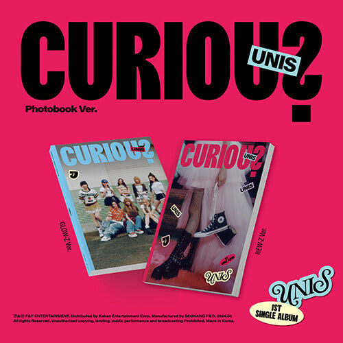 UNIS유니스-싱글 1집 CURIOUS Photobook Ver. 랜덤 10,080원
